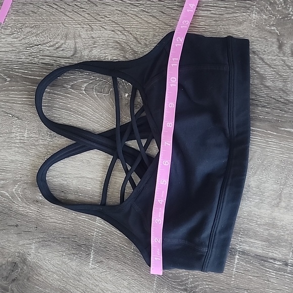 Athleta Mind Ovet Mat Strappy Front Sports Bra Black XS - Picture 4 of 9